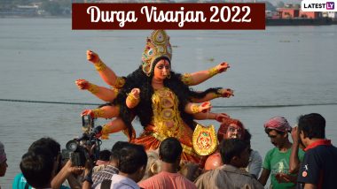 Durga Visarjan 2022 Images and Subho Bijoya Dashami HD Wallpapers for Free Download Online: Messages, Greetings, Quotes and Sayings To Celebrate the Annual Hindu Occasion